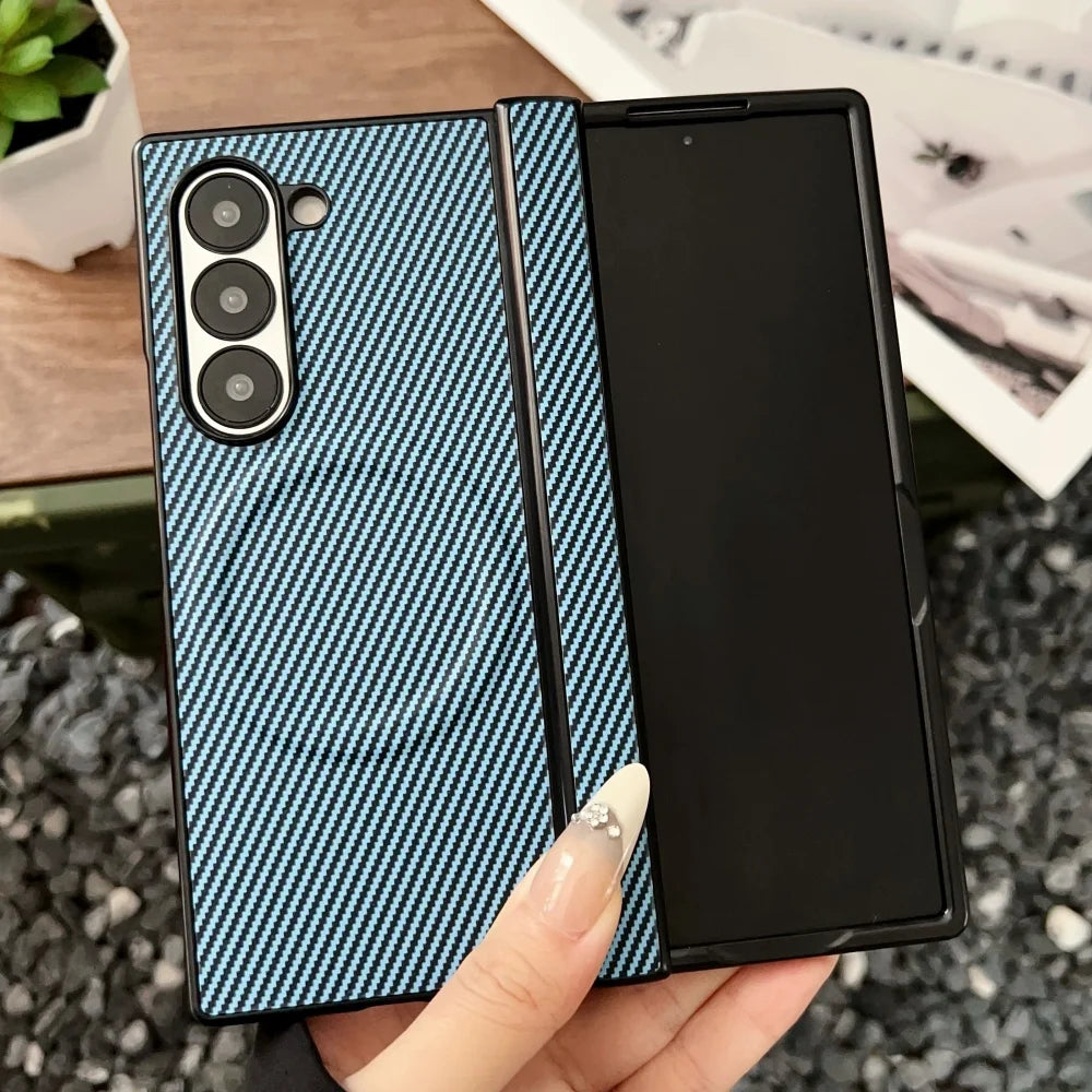 Carbon Fiber Magnetic Hinge Case for Galaxy Z Fold 7 / Fold 8